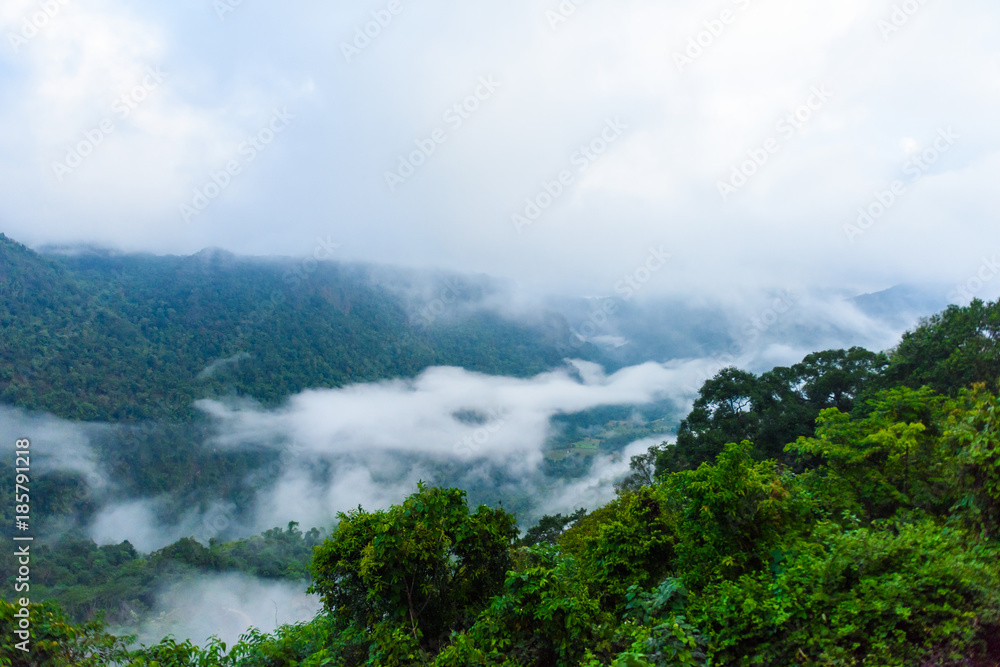 view from Sui Thang viewpoint at Angkhang mountain