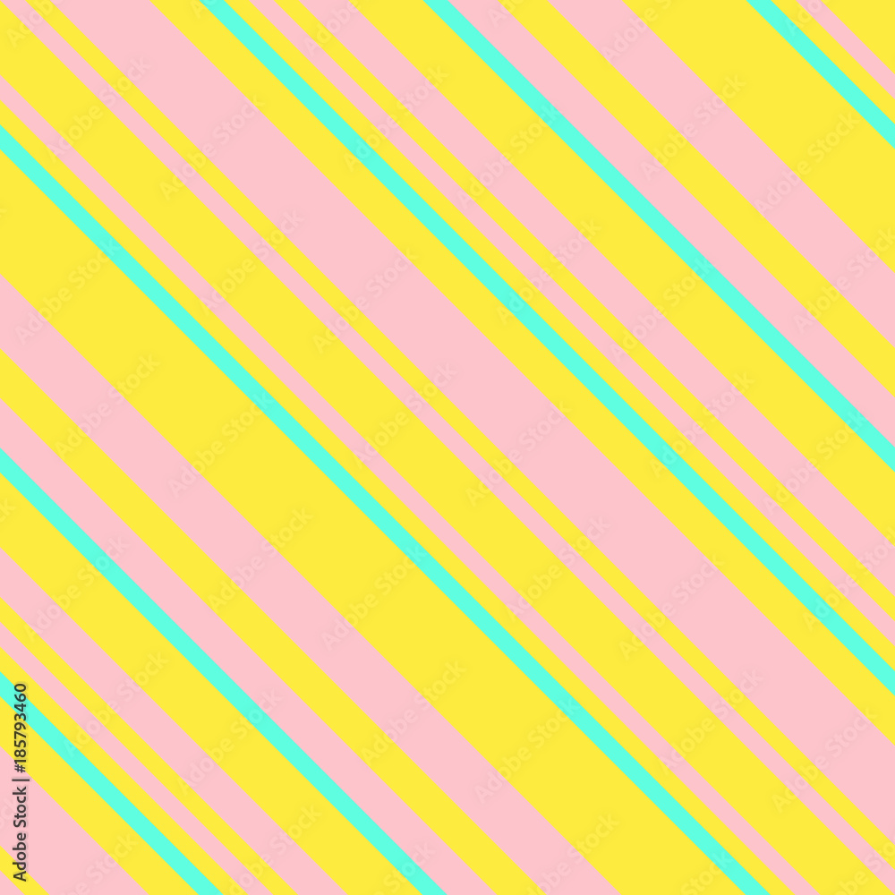 Seamless Memphis Graphic Retro Pattern with Neon Diagonal Stripes