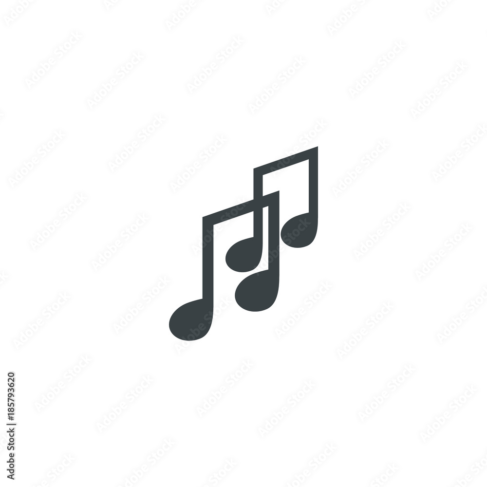 note icon on white background note icon on white background