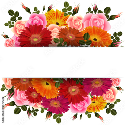 Floral card template