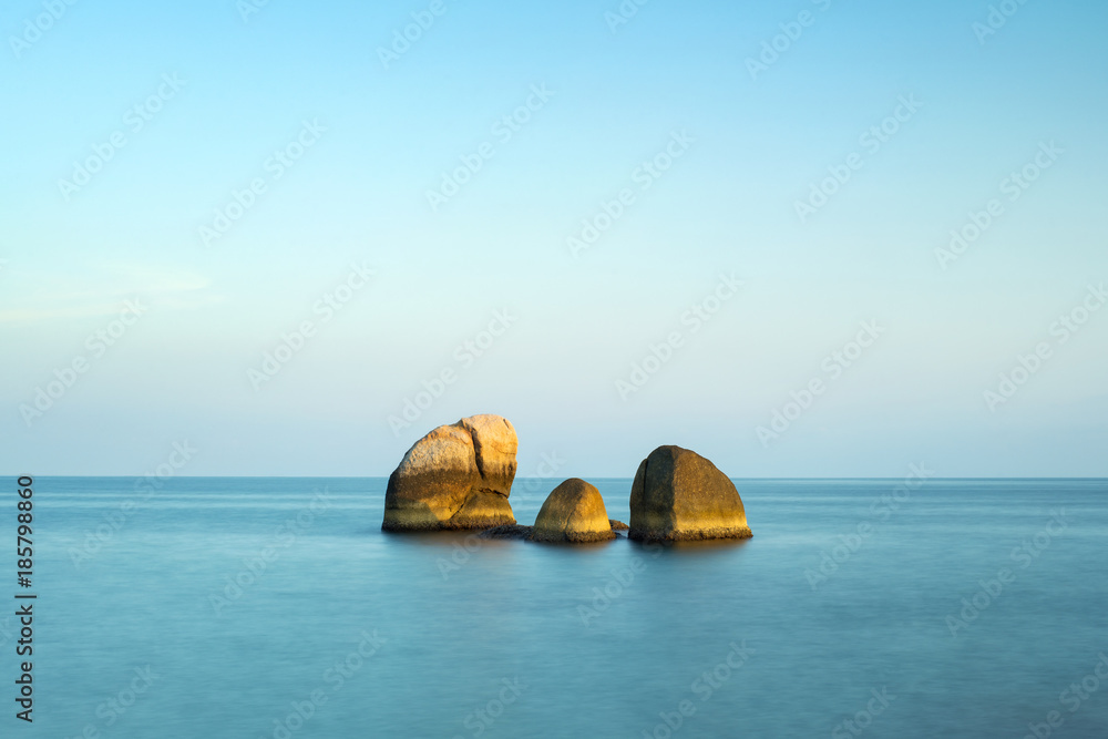 three stones in smoothes water in Thailand three stones in smoothes water in Thailand
