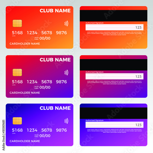 Credit Card Design Template