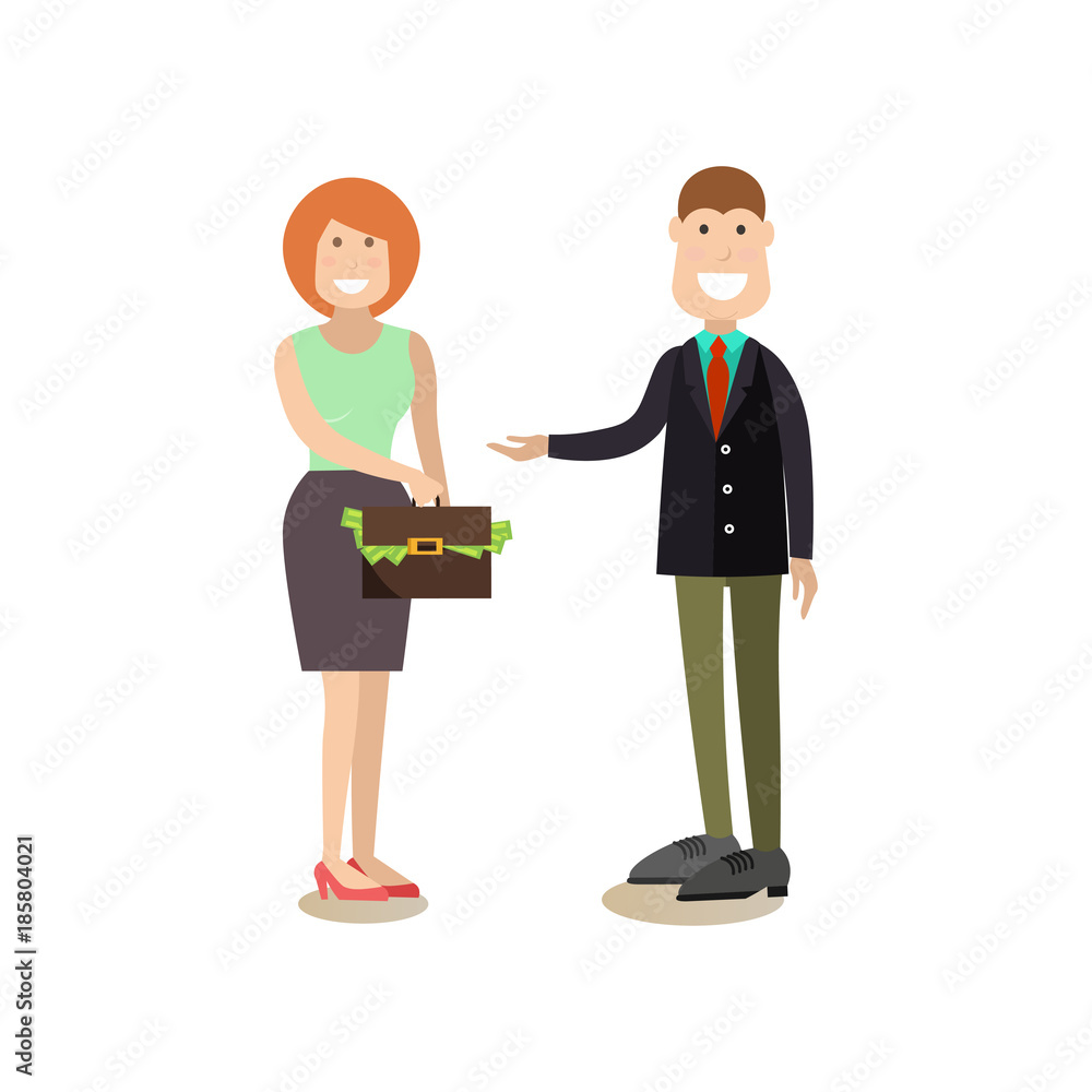 Business people concept vector illustration in flat style