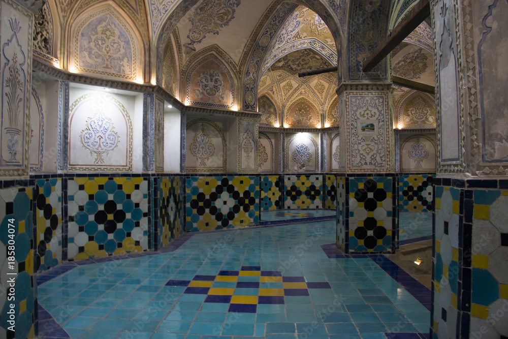 The Sultan Amir Ahmad bathhouse in Kashan, Iran.