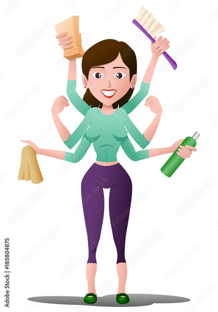 mother ready for cleansing with six hand mother ready for cleansing with six hand