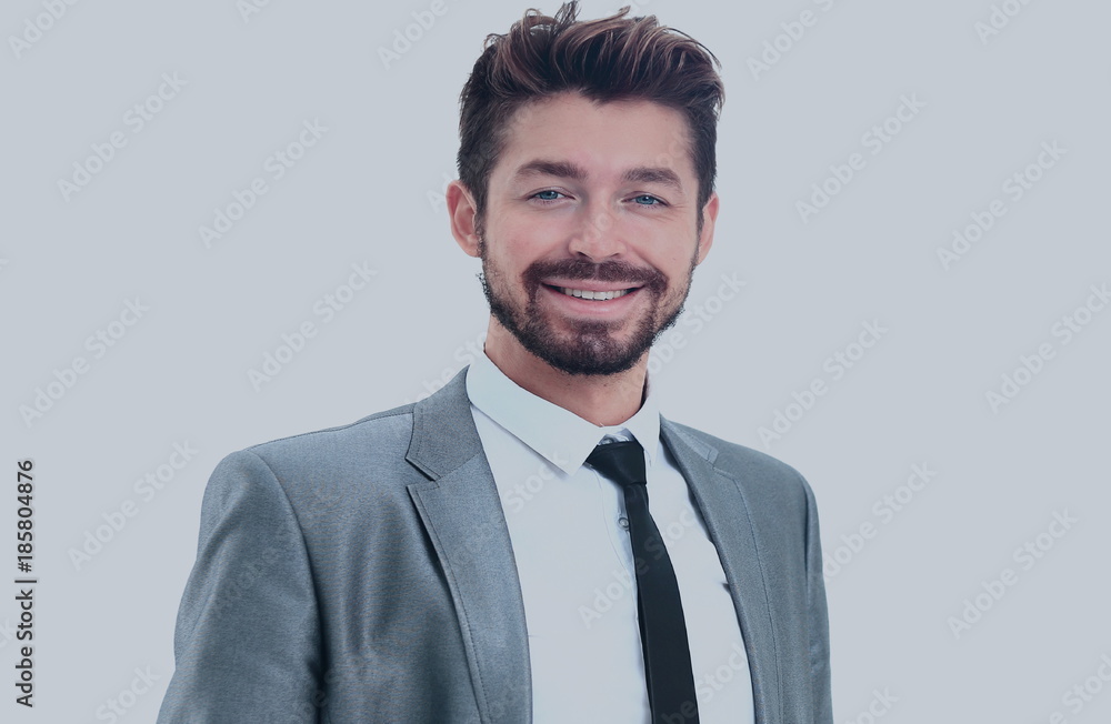 portrait of happy smiling business man, isolated on white background portrait of happy smiling business man, isolated on white background