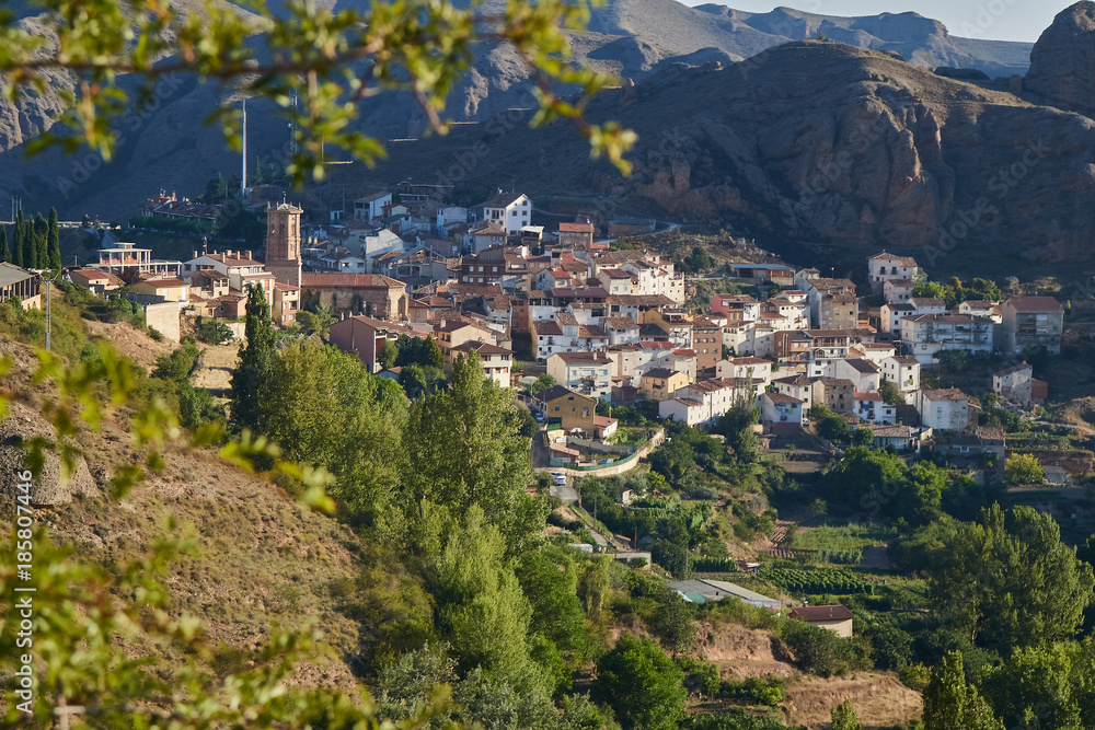 Viguera village located in La Rioja province, Spain.