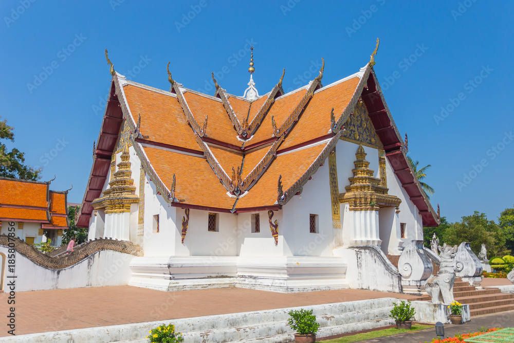 Wat Sri Phanton Buddhist Temple in Nan Province Thailand