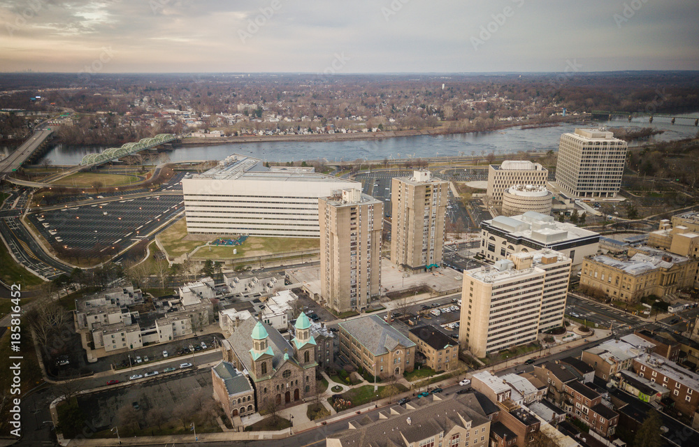 Aerial of Trenton New Jersey
