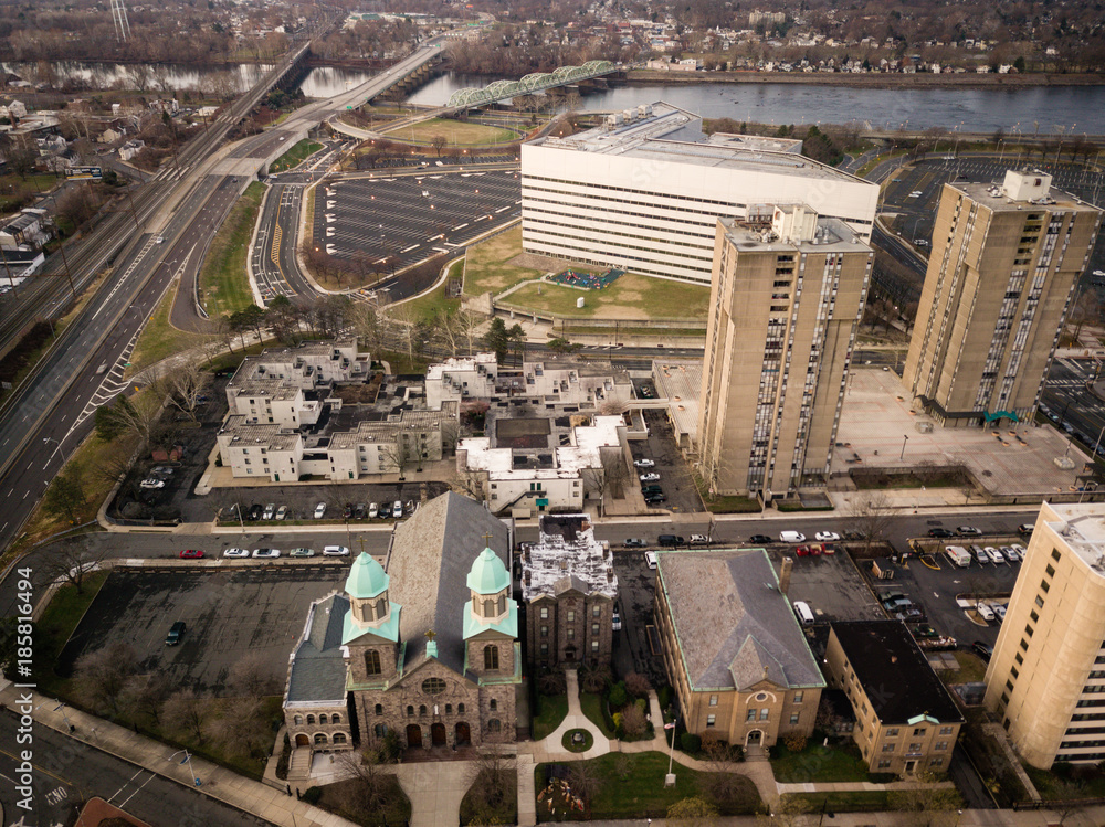 Fototapeta Aerial of Trenton New Jersey