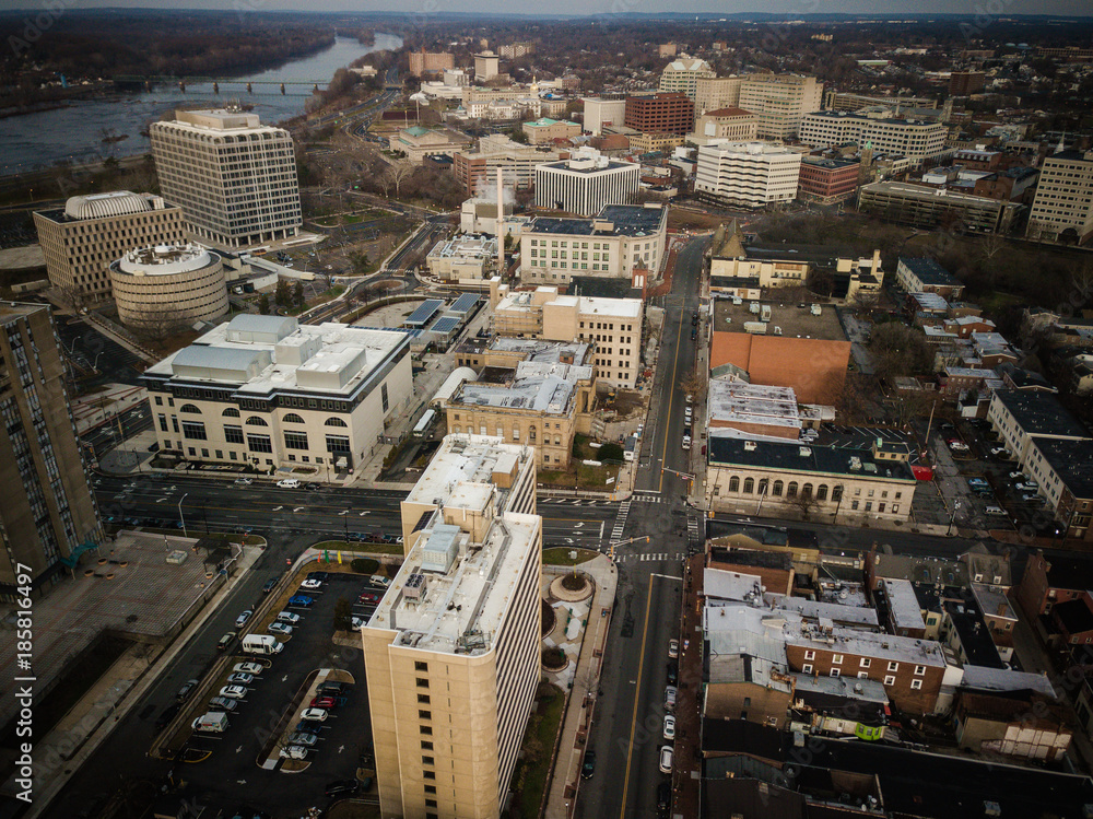 Obraz premium Aerial of Trenton New Jersey