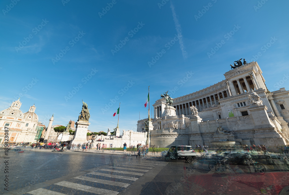Fototapeta premium Altar of the fatherland in Piazza Venezia