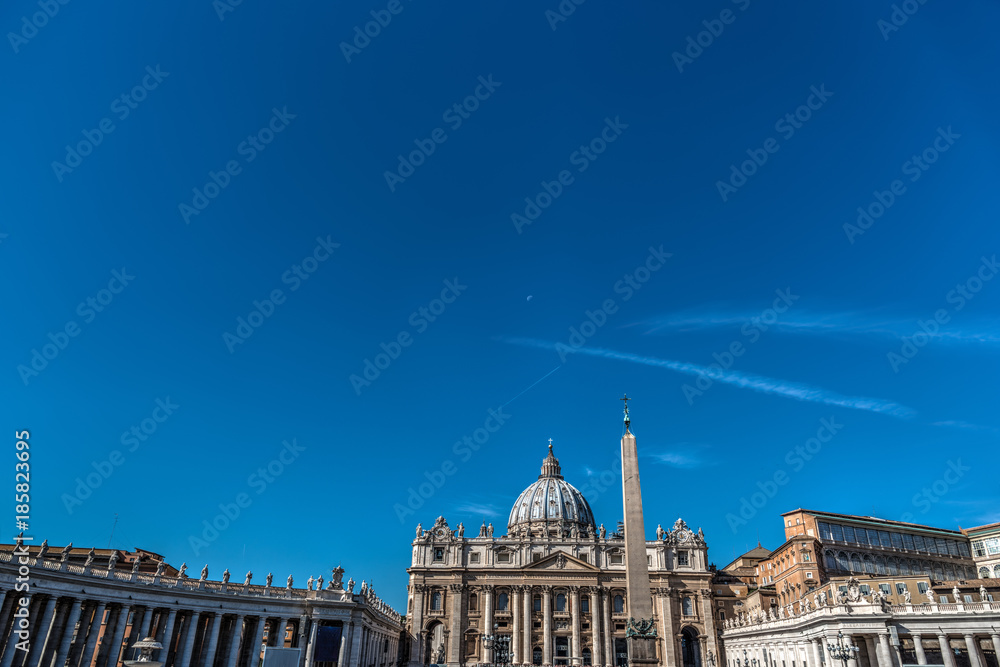 Blue sky over Saint Peter's square