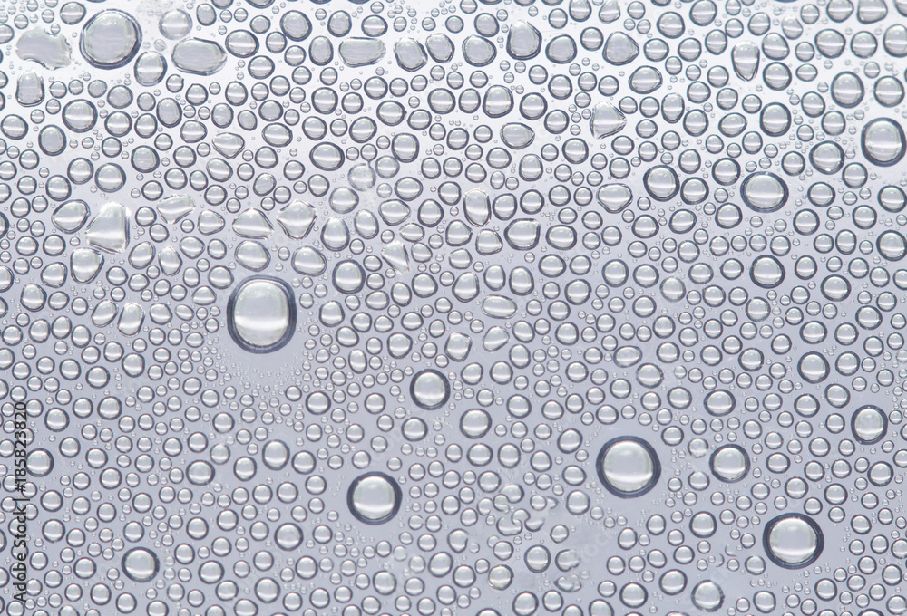 Water drops on gray background Water drops on gray background