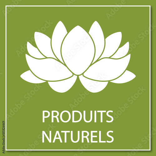 Logo produits naturels.
