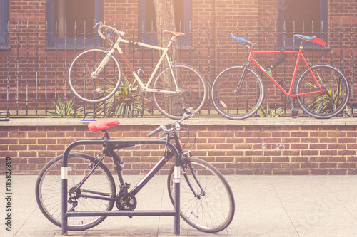 Bicycles on the street