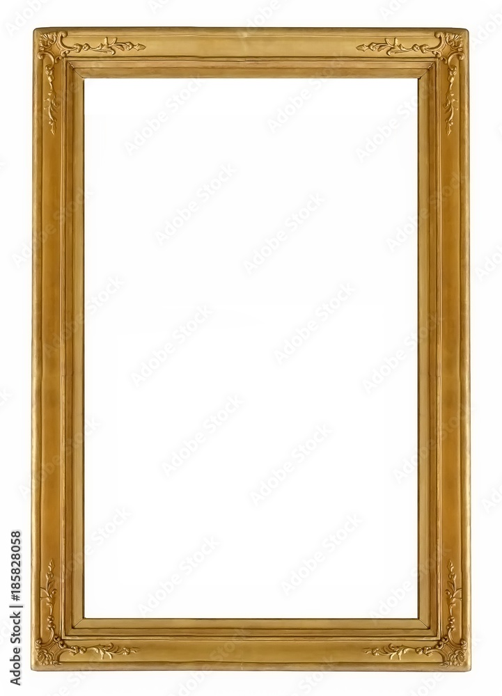 Golden frame for paintings, mirrors or photos Golden frame for paintings, mirrors or photos