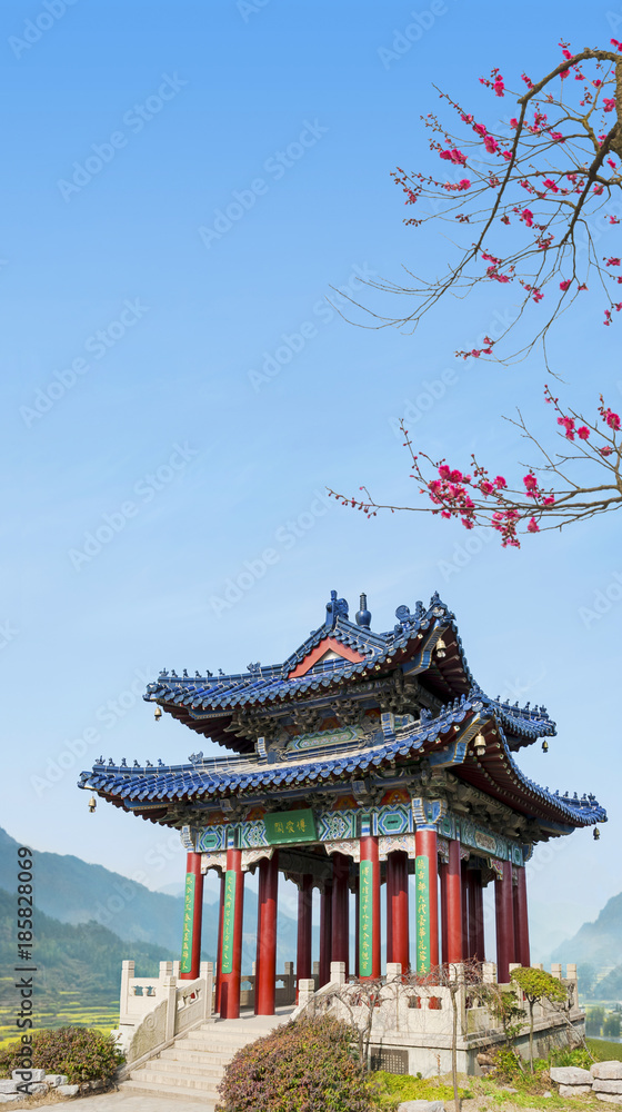 Pavilion under the plum blossom Pavilion under the plum blossom