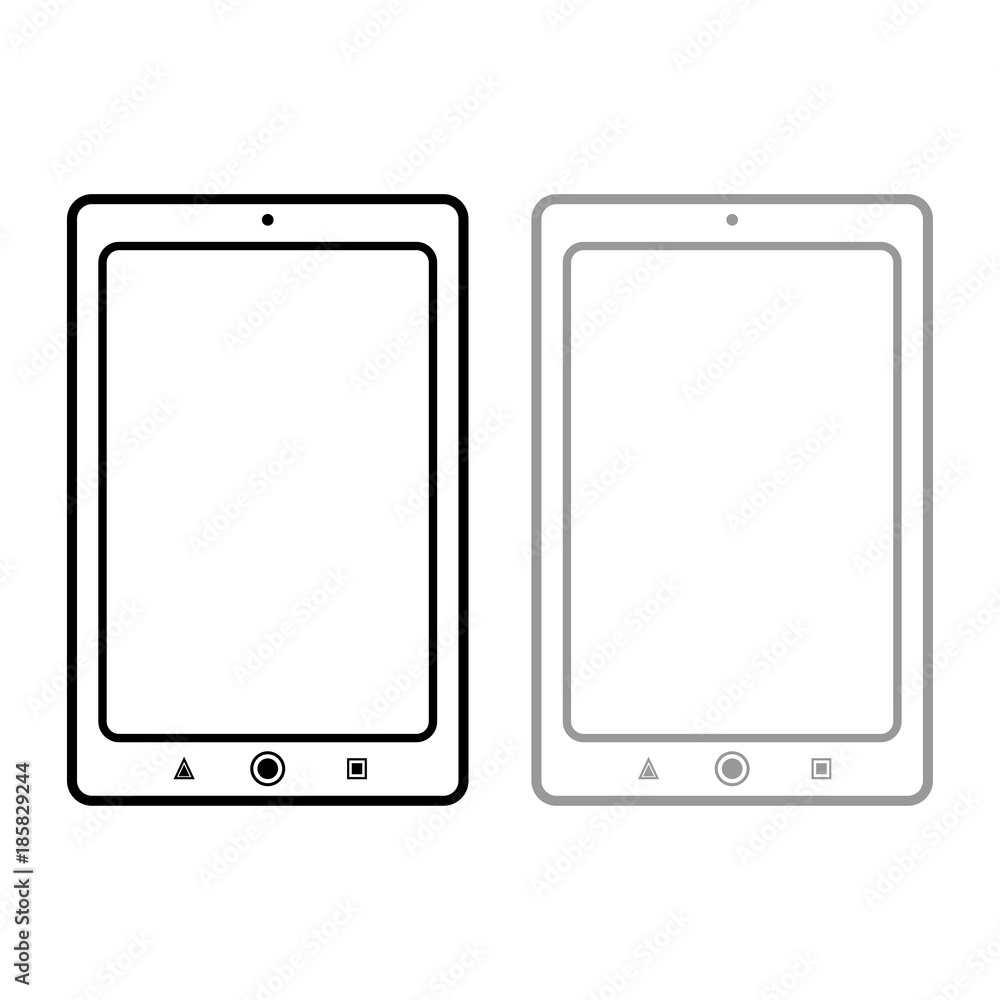 Smartphone with path black and grey color Smartphone with path black and grey color