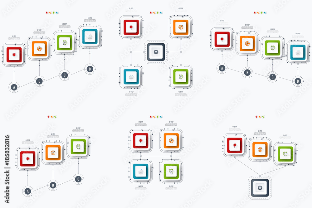 Set with infographics Set with infographics