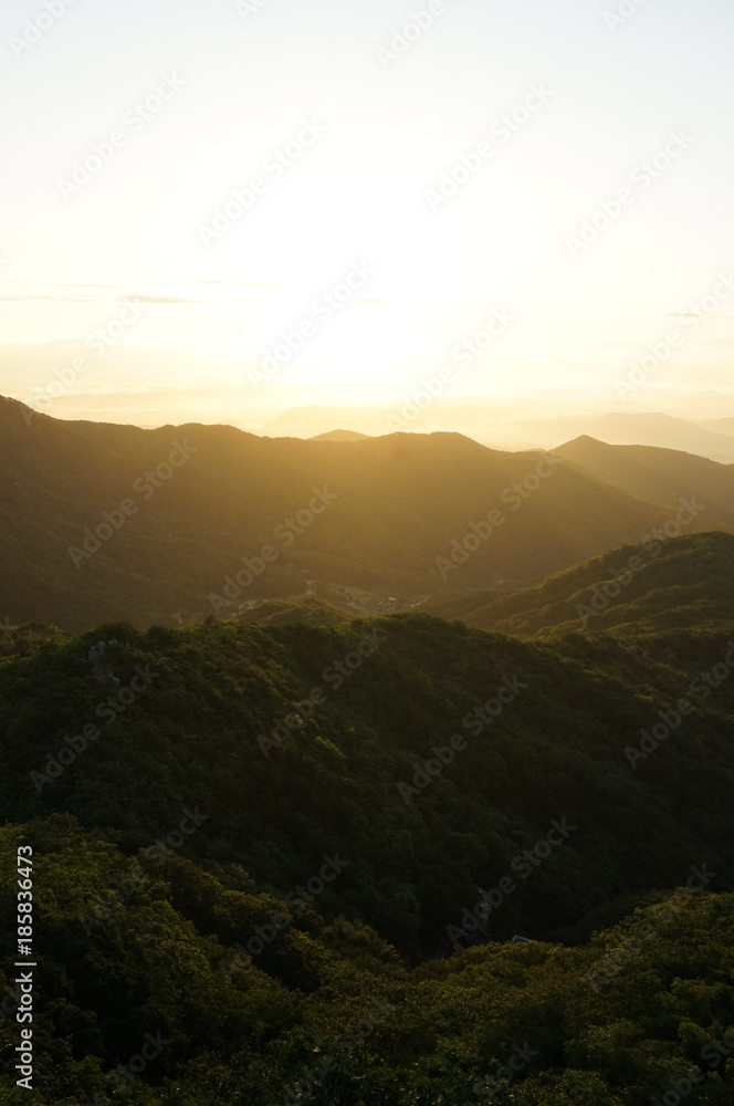 Silent South Korean sunrise from Palgongsan mountain 1