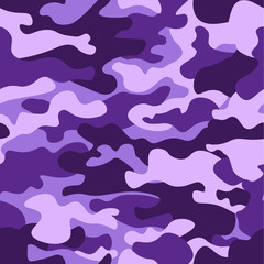 Fototapete Tarnmuster Lila Monochromes Camouflage Tarnmuster  © lupascoroman