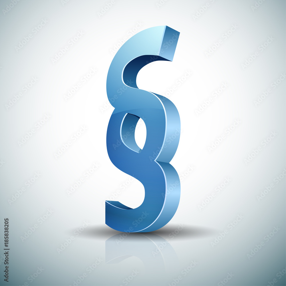 Naklejka premium Section sign illustration