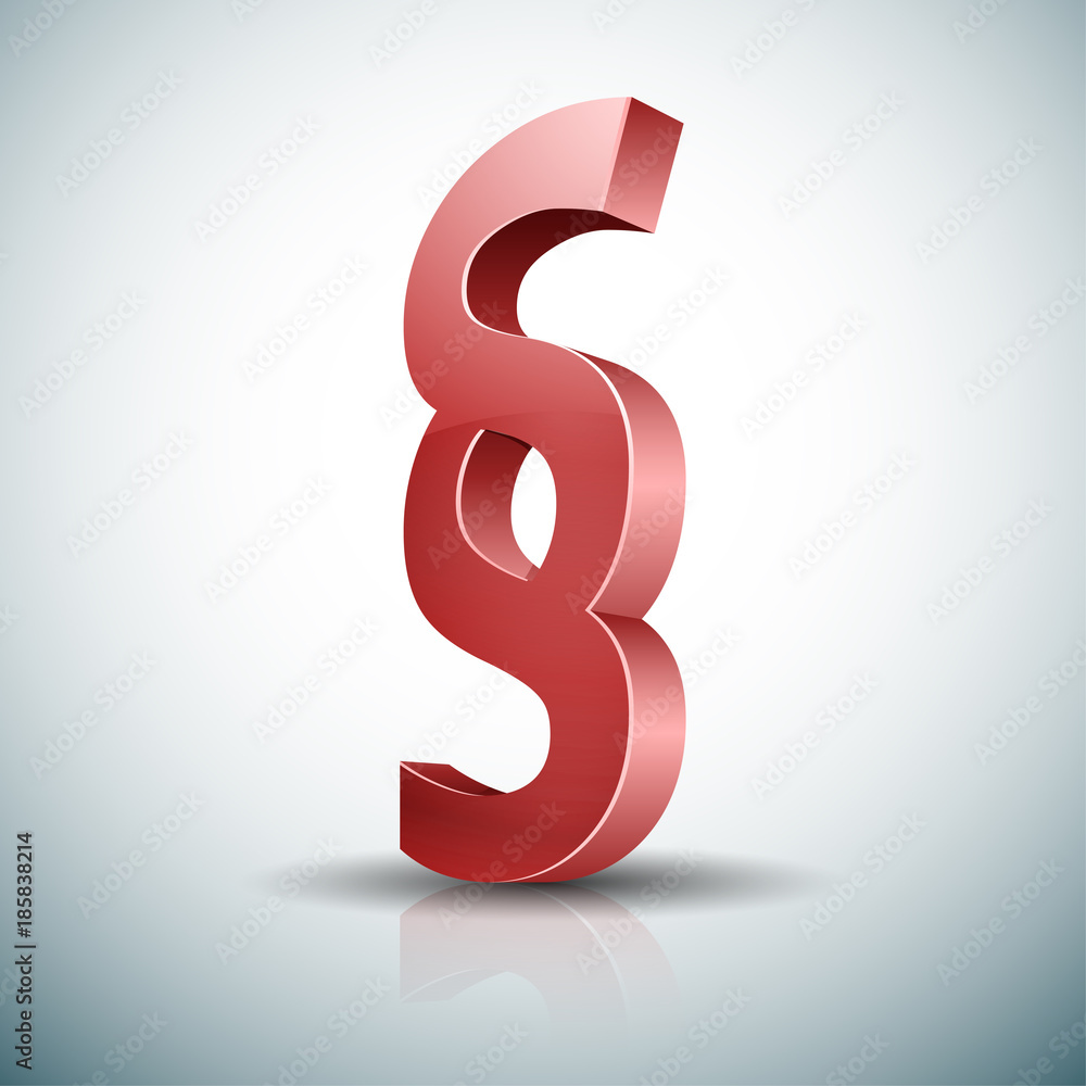 Naklejka premium Section sign illustration