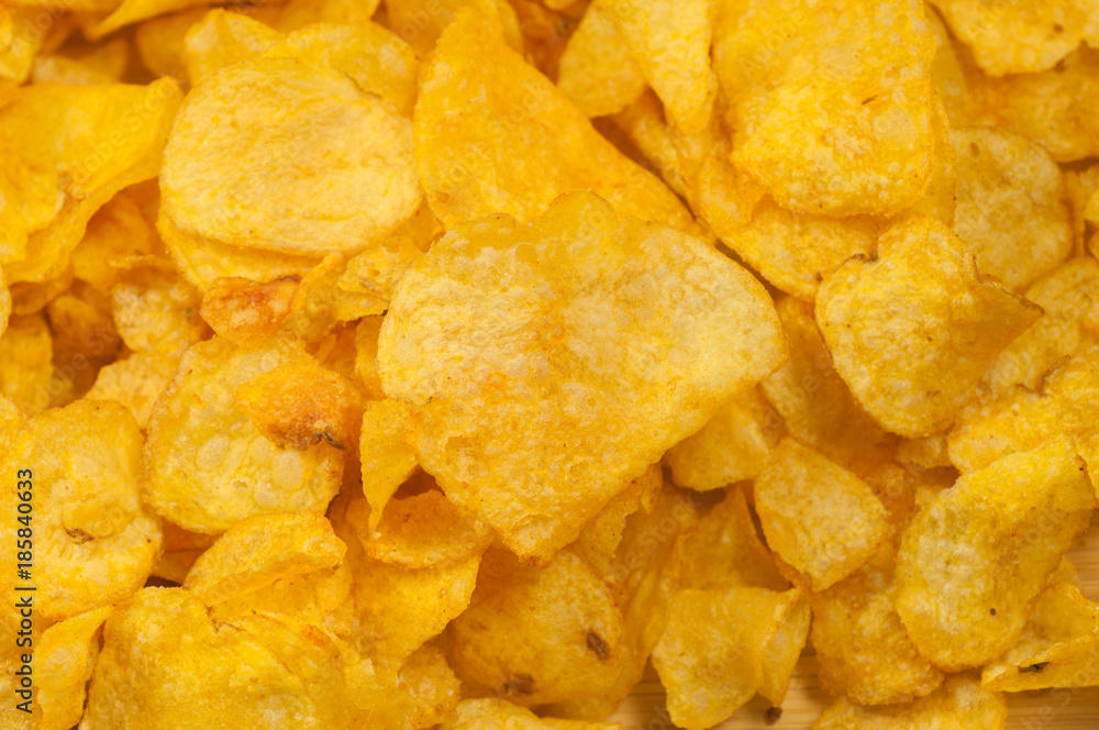 macro background of delicious fried potatos macro background of delicious fried potatos