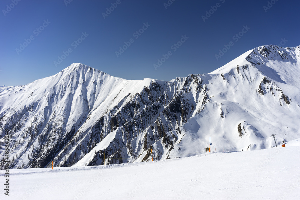 Alpine ski resort Serfaus Fiss Ladis in Austria. Tyrol.