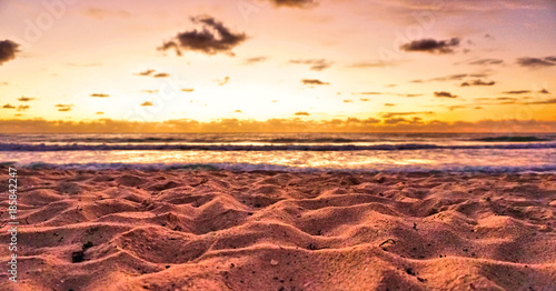 Sunrise, Sundowner, Beach, Sea, Sand, Mexico, 