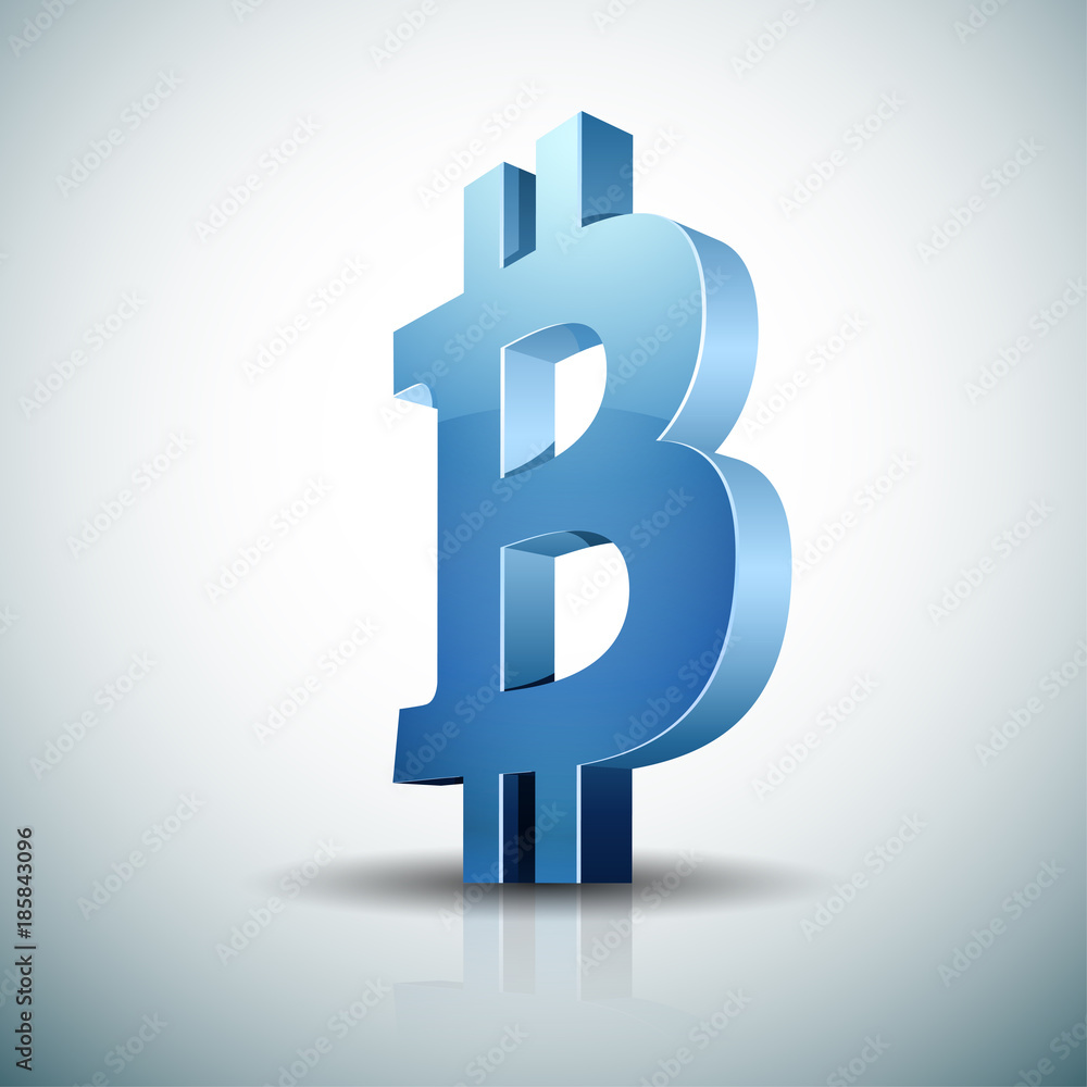 Obraz premium Bitcoin sign illustration