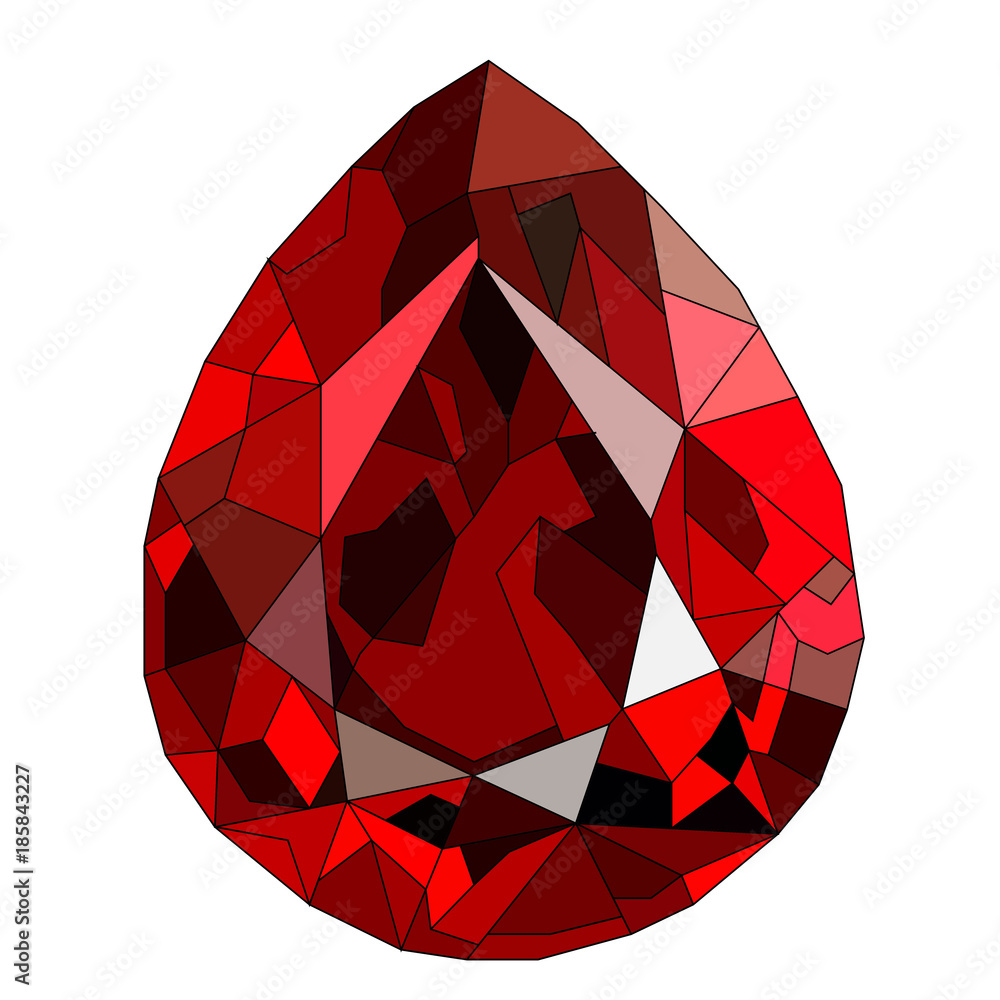 Reds Ruby Gemsbackgrouund