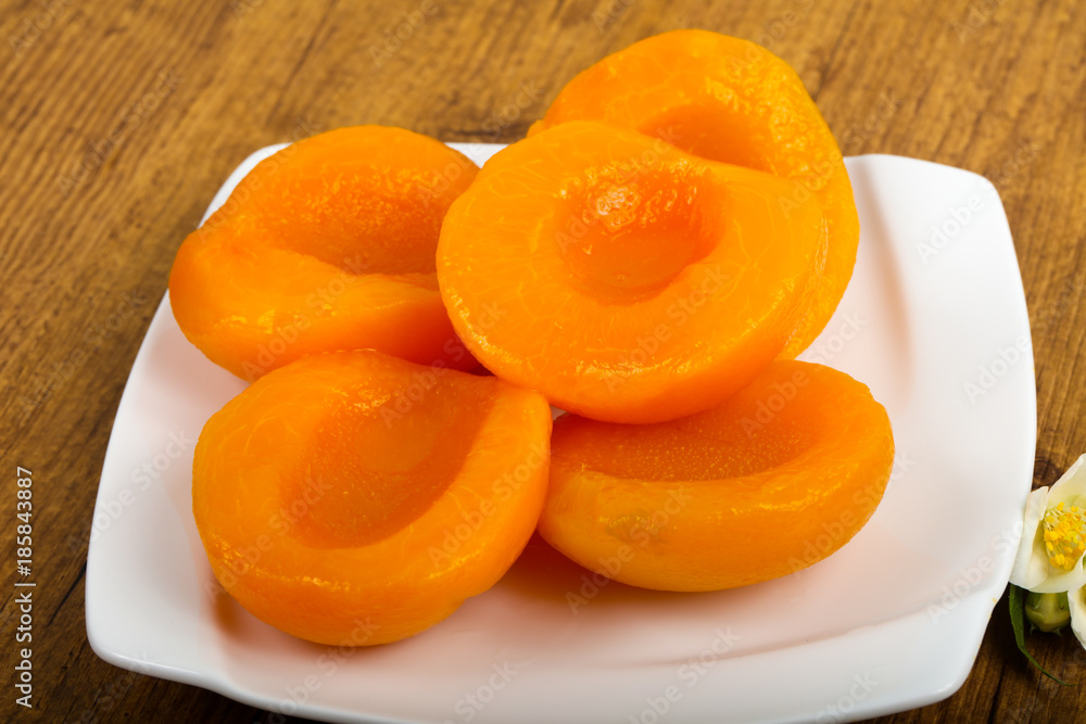 Canned peaches