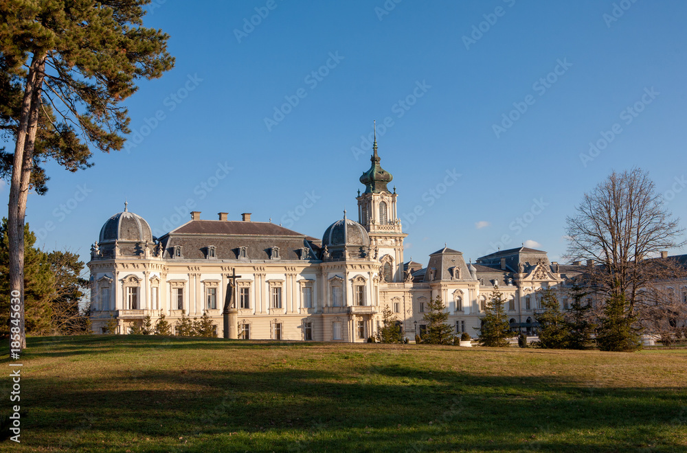 The Festetics baroque castle in Keszthely city near to Lake Balaton in Hungary