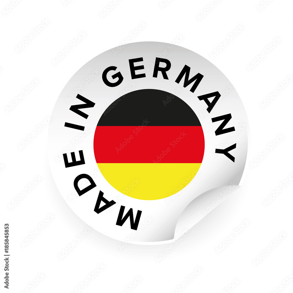 Made in Germany label sticker Made in Germany label sticker