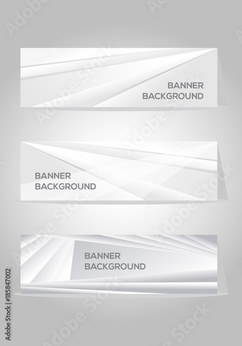 set of three modern business vector banner designs