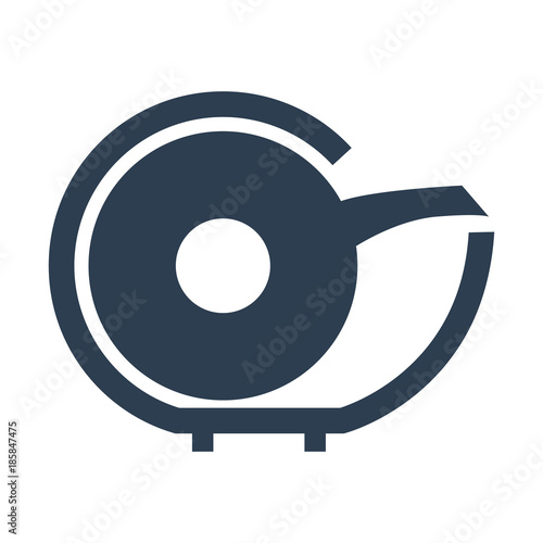 Scotch tape icon on white background.