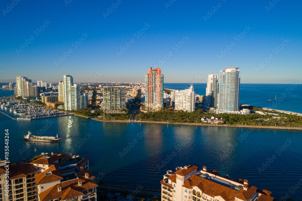 Aerial image Miami Beach FL USA