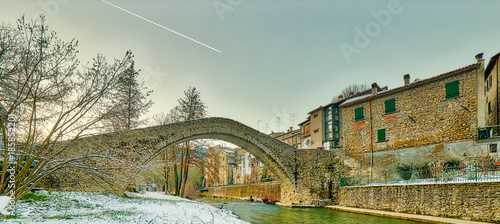 bridge with donkey back photo