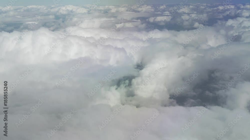 Aerial view of cumulus clouds over Moscow Region stock footage video Aerial view of cumulus clouds over Moscow Region stock footage video