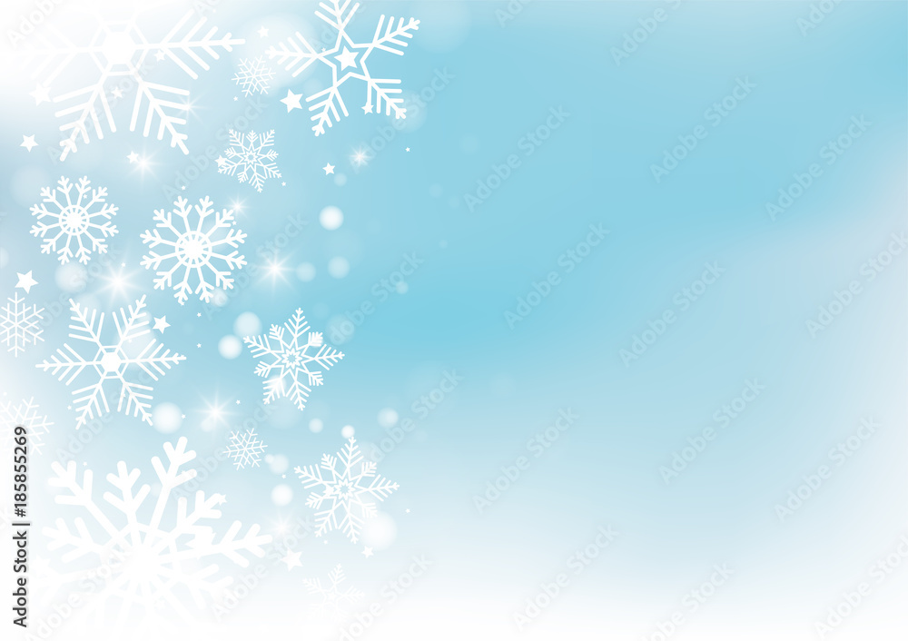 Christmas and New Years Blur bokeh of light on background. Vector illustration