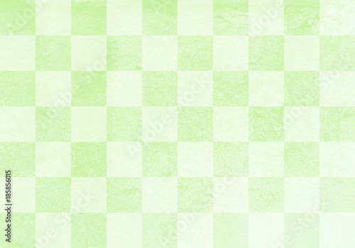 和紙背景素材テクスチャ 市松模様 緑色 Stock Photo Adobe Stock