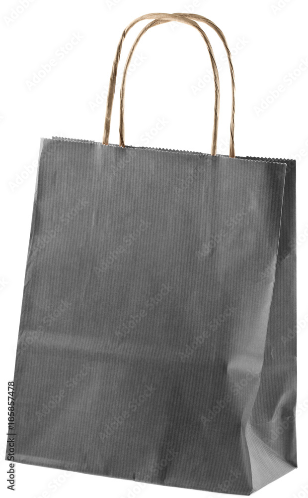 Fotografie sac recyclable en papier noir
