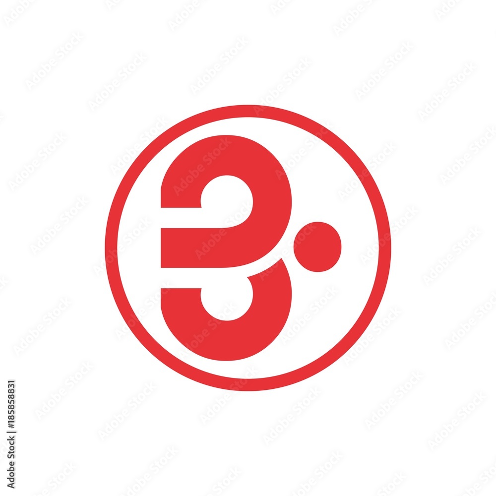 art of B letter in an outlined circle logo vector art of B letter in an outlined circle logo vector