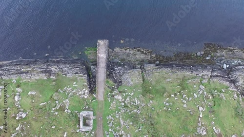 Aerial view of the forgotten pier between Ardfern and Craignish point photo