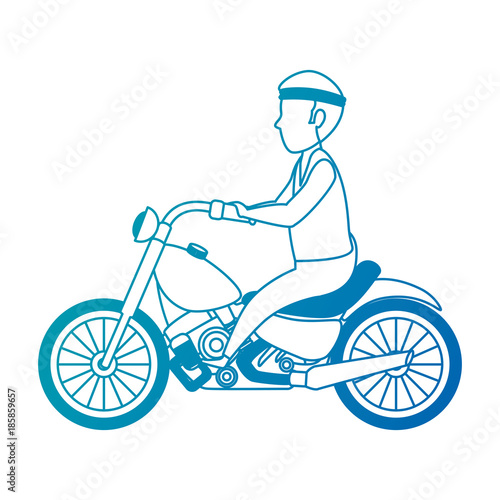rough motorcyclist avatar character
