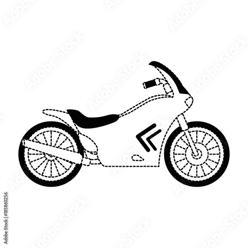classic motorcycle vehicle icon