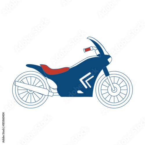 classic motorcycle vehicle icon
