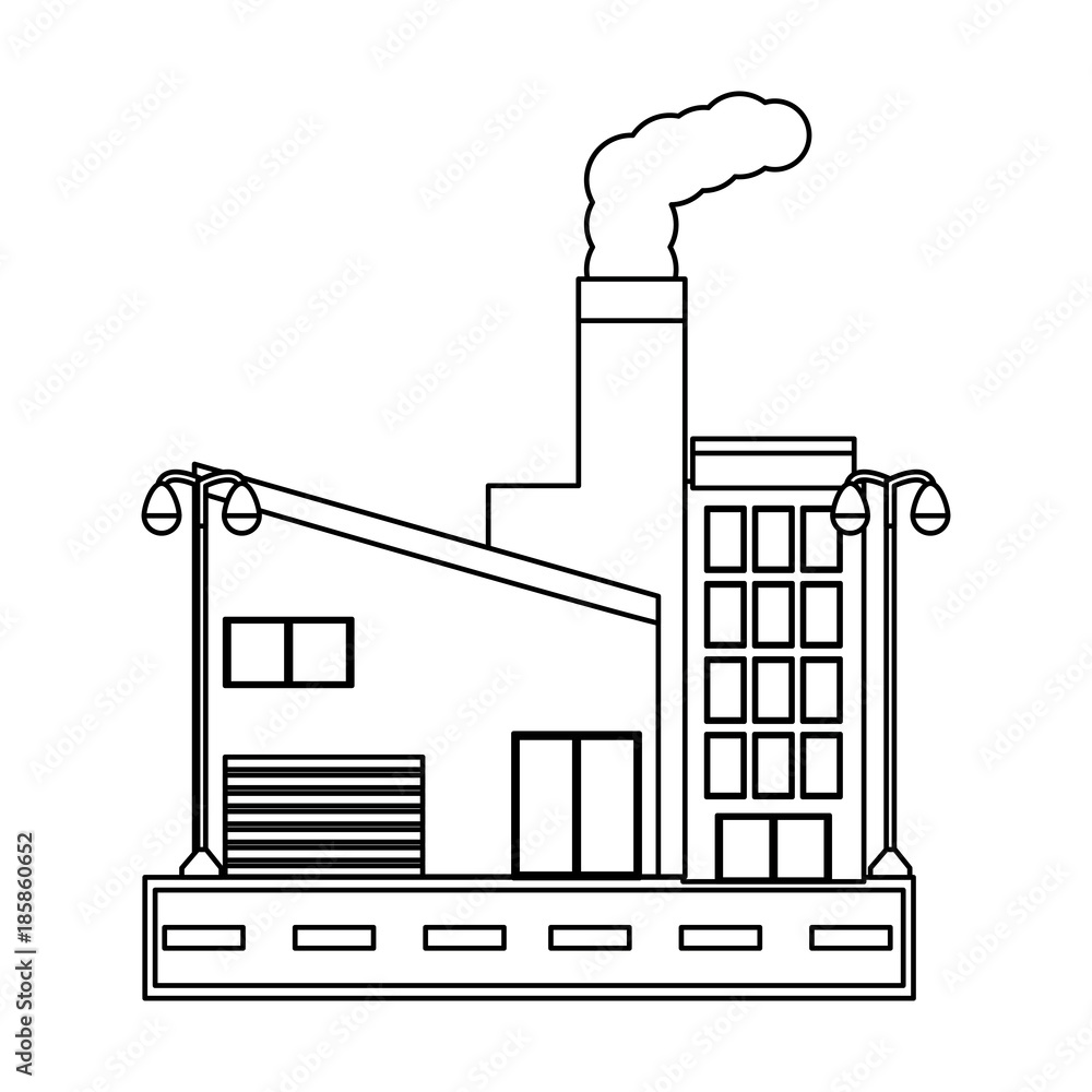 industrial building icon